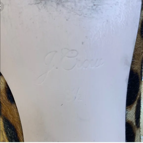 J.CREW Leopard Pointed Toe Flats, Calf Hair - Picture 8 of 10